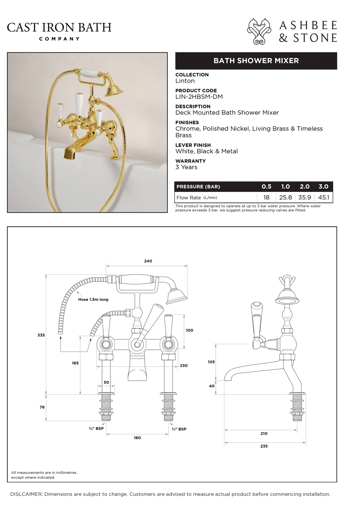 View Linton Bath Shower Mixer specification}}