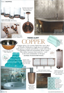 Trend alert copper bathrooms